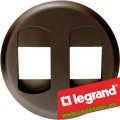 64941 Legrand (легранд) Celiane - Лицевая панель Розетки акустической 2-ой (Графит)
