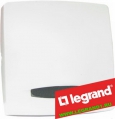 Legrand (легранд) Oteo 86117 - Выключатель (он же проходной) 1 клавиша с подсветкой 10А (с лицевой панелью)
