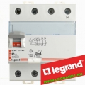 8996 Legrand Устройство защитного отключения (УЗО) DX ВДТ 4 полюса 30мA AC80