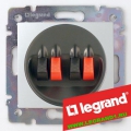 Legrand (легранд) 770124 Valena - Розетка для динамиков, 4 контакта (Алюминий)